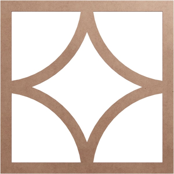 Ekena Millwork Statesman Wood Fretwork Pierced Ceiling Medallion, Wood (Paint Grade), 22"OD x 14 1/8"ID x 3/8"T CMWP22X22X0375STMF - main